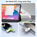 Customizable 16GB Flash Drive 10 Pack, ABLAZE Dual USB 2.0+ Type C Thumb Drives with Logo Personalized USB Memory Sticks (Mixed Colors)