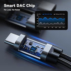 2PCS USB C Splitter for KZ ZS10 PRO, CCZ CA01 USB C to 3.5mm Audio Headphone and Charger Adapter, Type C Headphone Splitter 1 in 2 Out, Dongle Audio Cable DAC for Samsung Galaxy S25/S24 (USBC-3.5MM)