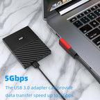 AreMe 90 Degree USB 3.0 Adapter 4 Pack, Up and Down Angle, Left and Right Angle USB A Male to Female Converter Extender for PC, Laptop, USB A Charger, Power Bank and More (Red)