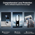 SMARTDEVIL [3+3 Pack for Google Pixel 8 Screen Protector with Camera Lens Protector, Finger Print Reader Compatible, Fast & Easy Installation, Clear 9H Tempered Glass Film, Alignment Frame