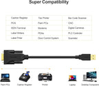 CableCreation USB to RS232 Serial Adapter (FTDI Chipset), USB to RS232 Gold Plated DB9 Serial Converter Cable for Windows 11, 10, 8.1, 8, 7, Vista, XP, 2000, Linux and Mac OS X, macOS, 3.3 Feet/1M