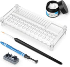 YIMAGUJRX RUNJRX 36 Switches Acrylic Lube Station for Keyboard Switch,GPL 205G0 0.53oz/15g, Switch Opener for MX Cherry Akko Panda Kailh Switch Tester,Switch Lube Kit for Gaming Keyboard
