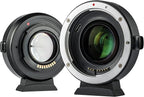 VILTROX EF-M2 Pro Lens Adapter 0.71x Auto Focus EF Lens to M4/3 Mount Adapter Compatible with Canon EF Lens to M4/3 Mount Camera GH4 GH5 GF8 GF9 GX8 GX85 G6 G7 E-M5 E-M10 E-PL7 E-PL8 E-P5 Pen-F