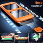 TOCOL for iPhone 11 Pro Max Screen Protector/iPhone Xs Max Screen Protector 9H Hardness Military Grade Shatterproof HD Tempered Glass Easy Installation Case Friendly 2 Pack