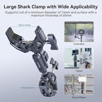 SMALLRIG Double Clamp Mount, Umbrella Clamp, Super Clamp Arm, for Chair, Pole, Tripod, C Stand, Handlebar, All Metal Max Load Capacity 3.5kg