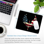 America Flag Mouse Pad Personalized Art Design Computer Laptop Non-Slip Rubber Mouse Pad 9.5x7.9 Inch