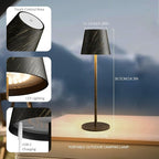 2-Pack Copper Cordless Table Lamp,Rechargeable LED Desk Lamp,5000mAh Battery Operated Lamp,3000K Warm Light Stepless Dimming,IP54 Waterproof Portable Table Light for Restaurant/Camping,Copper