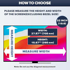 HD Laptop Privacy Screen 13.3 inch, Upgraded Laptop Privacy Screen for 16:9 Widescreen Removable Anti Glare Screen Cover and Blue Light UV-Blocking Filter