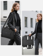 13-14 Inch Laptop Shoulder Bag Business Briefcase Water Resistant Computer Messenger Bags Compatible with MacBook Pro 14, MacBook Air 13 M4, HP, Dell, ASUS Notebook, Black