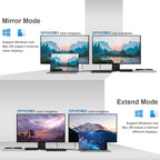 WAVLINK DisplayLink Laptop Docking Station Dual 4K@60Hz(2 HDMI+2DP), 100W PD Charging Compatible with Thunderbolt 4/3, USB-C/A - M1 M2 M3 M4 Mac, Windows, Chrome, 6 USB Ports, LAN - Driver Required