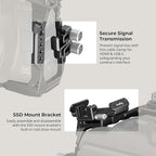 SmallRig Camera Cage Advanced Kit for Blackmagic Design Cinema 6K, Only for BMCC 6K, with Top Handle, Rotating Side Handle, SSD Bracket, Cable Clamp, Lens Mount Adapter, 15mm Rods and Baseplate - 4575