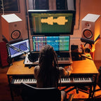 Focusound Studio Monitor Isolation pads for 6-8 Inches Monitors, 2 Pack High Density Acoustic Speaker Isolation Pads Foam