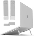 Aulumu G07 Pop Up Leg Stand | Super Portable Cooling Laptop Stand | Ergonomic Laptop Riser Lift for Desk for MacBook, All Laptops, Tablets, 8-20'', Silver