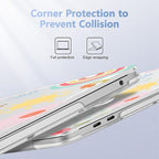 May Chen Case for MacBook Pro 13 inch M2 2023,2022,2021,2020 A2338 M1 A2251 A2289, Plastic Hard Shell Case for MacBook Pro 13" with Touch Bar Fits Touch ID, Wild Flowers