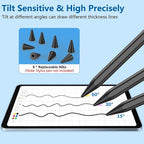 8 Pack Pencil Tips, Replacement Tips Only Compatible with Our KARFUN Pencil, iPencil Nib for iPad Pencil 2018-2023, iPad 10/9/8/7/6 Gen, iPad Pro 11/12.9, iPad Air 5/4/3, iPad Mini 6/5Gen (Black)