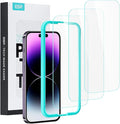 ESR 3 Pack for iPhone 14 Pro Screen Protector, [9H Hardness] [Military Grade Shatterproof] Tempered Glass Film with Easy Installation Tool, HD Clear, Scratch Resistant