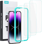 ESR 3 Pack for iPhone 14 Pro Screen Protector, [9H Hardness] [Military Grade Shatterproof] Tempered Glass Film with Easy Installation Tool, HD Clear, Scratch Resistant