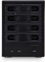 Syba SY-ENC50104 4 Bay 3.5” SATA III HDD Non-RAID Enclosure – Supports USB 3.0 & eSATA Interface, Black
