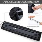 61 Keys Piano Keyboard Dust Cover, Adjustable Electric Piano Keyboard Covers for Digital Electric Pianos, Full Cover Elastic Lock Music keyboard Protector Cover - Black