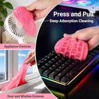 COLORCORAL Universal Cleaning Gel Dust Cleaner for PC Keyboard Car Detailing Office Electronics Laptop Dusting Kit Computer Dust Remover, Computer Gaming Car Accessories,Christmas Stocking Stuffers