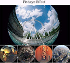 3 in 1 Cell Phone Camera Lens Kit Wide Angle Macro Fisheye Lens for iPad iPhone Samsung Android and Most Smartphones