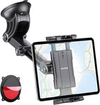 OHLPRO Tablet Holder for Car Dashboard [Suction Cup Mount] Windshield Wall Desk, Adjustable Stand for 5-13" iPad mini Air Pro Galaxy Tab S9 Phone - Heavy Duty Truck Accessories