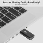 USB Microphone for Laptop and Desktop Computer, High Sensitivity for Clear Call, Plug-and-Play, High Gain, Cordless Mini-Sized Portable, Ideal for Work & Study