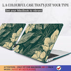 CISSOOK Compatible with MacBook Air 13 inch Case 2022 2021 2020-2018 Release M1 A2337 A2179 A1932 with Touch ID, Plastic Hard Shell Case & Keyboard Cover & Screen Protector, Elegant Floral