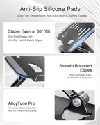 Laptop Stand Adjustable MacBook Stand for Desk Aluminum Notebook Holder Ergonomic Computer Riser Portable Desktop Stand Compatible with All MacBook Notebook Laptop 10-17 Inch