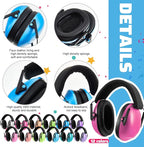 Amylove 12 Pcs Kids Ear Protection Noise Cancelling Headphones Ear Muffs Bulk 27db Adult Noise Reduction Hearing Earmuff(Universal Fit (kids & Adults),Classic Style,Macaron Color)