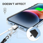 SHANSHUI Phone Lanyard, Cell Phone Lanyard Tether Pads Compatible with iPhone & All Smartphones in Full Cover Cases
