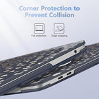 May Chen Case for MacBook Pro 13 inch M2 2023,2022,2021,2020 A2338 M1 A2251 A2289, Plastic Hard Shell Case for MacBook Pro 13" with Touch Bar Fits Touch ID, Leopard Print