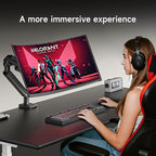 Pholiten Adjustable Rotating arm for Monitor Stand - Supports 1-33lbs Weight, Supports 45 inch Straight screen/49 inch Curved Screen, Compatible with VESA 75x75-100x100mm Desktop Monitor Mount