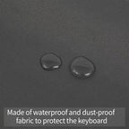 Piano Keyboard Cover 88 Keys,Piano Keyboard Dust Cover,Premium Protection for Electronic Keyboards ,Dirt-Proof, Light Luxury Design-black