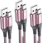 sweguard USB Type C Charger Cable [3-Pack,10ft+6.6ft+3.3ft] iPhone 16 Charger Nylon Braided Cord for iPhone 16 15 Pro Max Plus Samsung Galaxy S24 S23 S22 S21 S20 S10 Note 20 10 A54 Pixel LG Moto PS5