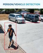 4COVR Security Camera Outdoor System, 4K 8 Channel H.265 NVR with 2TB HDD, AI Human Vehicle Detection & Night Vision, 8X 5MP Commercial IP67 Dome IP Camera Built-in Mic, 24/7 Recording, LY97AX5M0808