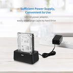 SSK USB 3.0 to SATA External Hard Drive Docking Station Enclosure Adapter for 2.5 & 3.5 Inch HDD SSD SATA, Super Speed up to 5Gbps, Support UASP no Drivers Needed(20TB Supports)
