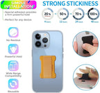Universal Phone Grip for Smartphones - Phone Holder for Hand for Back of Phone - Wireless Charging Compatible - 2Pack (Black Brown)