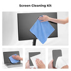 KF Concept 250ML Screen Cleaner Spray + Large Pearl Cloth + Microfiber Cloths*2 + 4 Brushes - Travel Size Electronic Cleaner for Car, Computer, Laptop, iPad, MacBook, Phone, Watch, Eyeglass