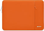 MOSISO Laptop Case 13.3 inch, 13-13.3 inch Laptop Sleeve Compatible with MacBook Air/Pro 13 / Pro 14, HP Dell ASUS Lenovo Notebook, Polyester Vertical Computer Sleeve Bag with Pocket, Orange