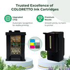 COLORETTO 65XL Black and Color Ink Cartridge for HP Printers Envy 5055 5052 5058 Work with HP Deskjet 3755 Ink Cartridges 2655 3752 3720 3722 3723 3758 2652 2622 for HP65 Ink Replacement Combo Pack