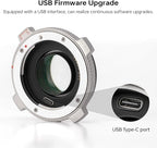 VILTROX EF-M2 Pro Lens Mount Adapter Auto Focus 0.71x Reducer Speed Booster with Security Lock Compatible with Canon EF Mount Lens to M4/3 Camera GH4 GH5 GH5S GF6 GX85 GX7 Olympus E-M5 E-M10 E-PL5