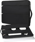 Voova Laptop Sleeve Carrying Case 14 15 Inch Compatible with MacBook Air 15 M2/M3/M4 2022-2025, MacBook Pro 15, Hp Chromebook 14, Waterproof Slim Computer Cover Bag,Black