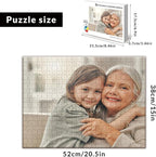 Custom Puzzle from Photos - Personalized 1000/500/300/200/120 Piece Jigsaw Puzzle for Adults & Kids, Unique Wooden Gift for Christmas, Wedding, Anniversary, Birthday