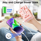 JTEMAN Gifts for Men Women,Cell Phone Stand with Bluetooth Speaker,Cool Tech Gadgets,Unique Birthday Gifts for Men Husband Mom Dad-Pink