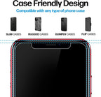 Power Theory Designed for iPhone 11, iPhone XR Screen Protector Tempered Glass [9H Hardness], Easy Install Kit, 99% HD Bubble Free Clear, Case Friendly, Anti-Scratch, 2 Pack