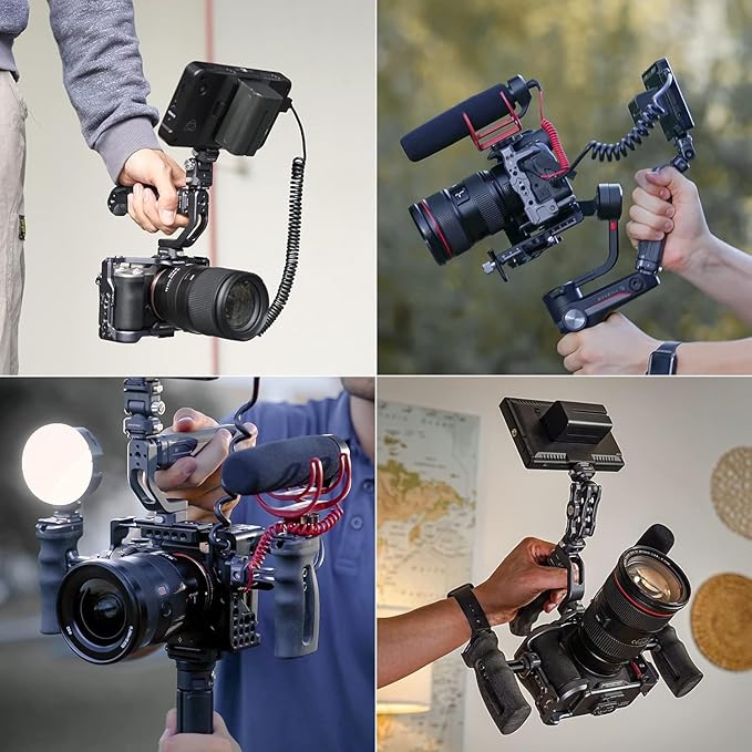 FALCAM F22 Camera Top Handle Quick Release Quick Release System Video Shooting Accessories Filming, Detachable Handle Grip Sling Mode Camera Monopod