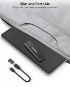 1TB External SSD - Up to 1000MB/s Read Speed USB 3.2 Gen 2 Portable SSD, External Solid State Drives with Type-C Cable for PC Mac Game Console