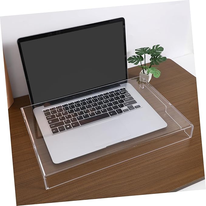 DOITOOL Clear Acrylic Keyboard Cover Protector, 15.6 in Laptop Keyboard Cover Mechanical Laptop Protector Cats from Touching Keyboard,15.7x10.4x1.6in