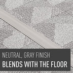 C2G Wiremold Floor Cord Management Kit, Corduct, Cord Protector, Wire Organizer and Hider, Rubber Cable Cover and Concealer, Gray, 5 Feet, CDG-5